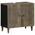 Dulap pentru chiuveta de baie, 62x33x58 cm, lemn masiv de mango GartenMobel Dekor