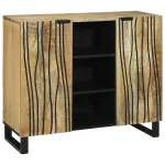 Bufet Maro 90 x 33 x 75 cm Lemn masiv de mango GartenMobel Dekor