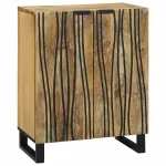 Bufet natural 60 x 33,5 x 75 cm Lemn de mango solid GartenMobel Dekor