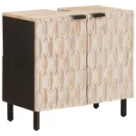 Dulap pentru Chiuveta de Baie cu raft Alb 62 x 33 x 58 cm GartenMobel Dekor