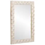 Oglindă pentru baie Finisaj Alb Spălat 50 x 70 x 2,5 cm GartenMobel Dekor