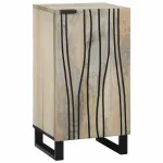 Bufet Alb 40 x 33 x 75 cm Lemn masiv de mango GartenMobel Dekor