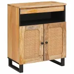 Bufet cu depozitare Maro 60 x 33 x 75 cm Lemn de mango solid GartenMobel Dekor