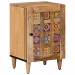 Dulap de Baie natural 38 x 33 x 58 cm Lemn de mango solid GartenMobel Dekor
