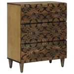 Dulap de depozitare Maro 60 x 33,5 x 75 cm Lemn de mango solid GartenMobel Dekor
