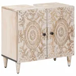 Dulap pentru Chiuveta de Baie cu depozitare Alb 62 x 33 x 58 cm GartenMobel Dekor