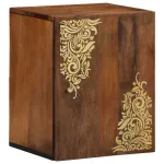 Dulap de perete Maro miere 38 x 33 x 48 cm Lemn de mango solid GartenMobel Dekor