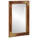 Oglindă pentru baie cu oglindă Maro miere 70 x 50 x 2,5 cm GartenMobel Dekor