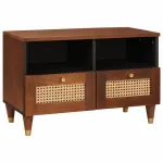 Cabinet TV cu sertar Maro 70 x 33,5 x 46 cm Lemn de mango solid GartenMobel Dekor