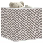 Cutii depozitare pliabile 10 buc maro 32x32x32cm textil nețesut GartenMobel Dekor