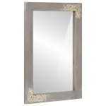 Oglindă pentru baie cu oglindă Gri 70 x 50 x 2,5 cm GartenMobel Dekor