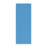 Jaluzea plisată Albastru 75x200 cm Lățime țesătură 74,4 cm GartenMobel Dekor