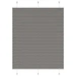Jaluzea plisată Antracit 110x150 cm Lățime țesătură 109,4 cm GartenMobel Dekor