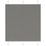 Jaluzea plisată Antracit 120x150 cm Lățime țesătură 119,4 cm GartenMobel Dekor