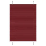Jaluzea plisată Bordeaux Roșu 100x100 cm Lățime țesătură 99,4 cm GartenMobel Dekor