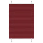Jaluzea plisată Bordeaux Roșu 100x150 cm Lățime țesătură 99,4 cm GartenMobel Dekor