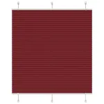 Jaluzea plisată Bordeaux Roșu 115x100 cm Lățime țesătură GartenMobel Dekor