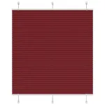 Jaluzea plisată Bordeaux Roșu 120x150 cm Lățime țesătură GartenMobel Dekor