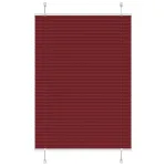 Jaluzea plisată Bordeaux Roșu 85x150 cm Lățime țesătură 84,4 cm GartenMobel Dekor