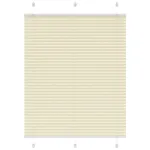 Jaluzea plisată Crem 110x100 cm Lățime țesătură 109,4 cm GartenMobel Dekor