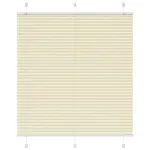 Jaluzea plisată Crem 120x100 cm Lățime țesătură 119,4 cm GartenMobel Dekor