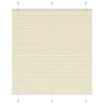 Jaluzea plisată Crem 120x150 cm Lățime țesătură 119,4 cm GartenMobel Dekor