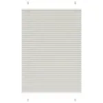 Jaluzea plisată gri deschis 100x100cm Lățime țesătură 99,4cm GartenMobel Dekor