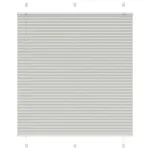 Jaluzea plisată gri deschis 115x100 cm Lățime țesătură 114,4 cm GartenMobel Dekor