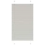 Jaluzea plisată gri deschis 75x100cm Lățime țesătură 74,4 cm GartenMobel Dekor