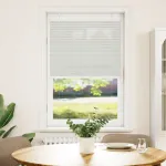 Jaluzea plisată gri deschis 75x150cm Lățime țesătură 74,4 cm GartenMobel Dekor