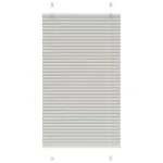 Jaluzea plisată gri deschis 80x100cm Lățime țesătură 79,4 cm GartenMobel Dekor