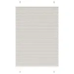 Jaluzea plisată gri deschis 95x100 cm Lățime țesătură 94,4cm GartenMobel Dekor