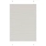 Jaluzea plisată gri deschis 100x150cm Lățime țesătură 99,4cm GartenMobel Dekor