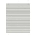 Jaluzea plisată gri deschis 105x150 cm Lățime țesătură 104,4 cm GartenMobel Dekor