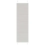 Jaluzea plisată gri deschis 60x200 cm Lățime țesătură 59,4 cm GartenMobel Dekor