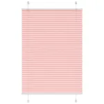 Jaluzea plisată roz 100x100cm Lățime țesătură 99,4cm poliester GartenMobel Dekor