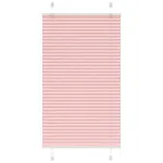 Jaluzea plisată roz 70x100 cm Lățime țesătură 69,4cm poliester GartenMobel Dekor