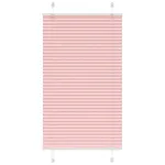 Jaluzea plisată roz 75x100cm Lățime țesătură 74,4 cm poliester GartenMobel Dekor
