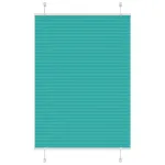 Jaluzea plisată verde petrol 100x100cm Lățime țesătură 99,4cm GartenMobel Dekor