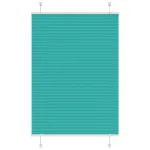 Jaluzea plisată verde petrol 100x150 cm Lățime țesătură 99,4 cm GartenMobel Dekor