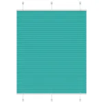 Jaluzea plisată verde petrol 105x150 cm Lățime țesătură 104,4 cm GartenMobel Dekor