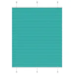 Jaluzea plisată verde petrol 110x100 cm Lățime țesătură 109,4 cm GartenMobel Dekor