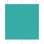 Jaluzea plisată verde petrol 115x100 cm Lățime țesătură 114,4 cm GartenMobel Dekor