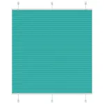 Jaluzea plisată verde petrol 120x100 cm Lățime țesătură 119,4 cm GartenMobel Dekor