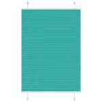 Jaluzea plisată verde petrol 85x150 cm Lățime țesătură 84,4 cm GartenMobel Dekor