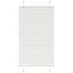 Jaluzea plisată alb 75x100cm Lățime țesătură 74,4 cm poliester GartenMobel Dekor