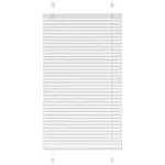 Jaluzea plisată alb 80x100cm Lățime țesătură 79,4 cm poliester GartenMobel Dekor