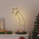 Lumini Crăciun Siluetă stea căzătoare 115 LED-uri alb cald GartenMobel Dekor