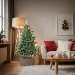 Fustă brad de Crăciun, maro, Ø65x23 cm, plastic GartenMobel Dekor