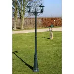 Felinar de grădină Brighton cu 2 brațe 215 cm Verde GartenMobel Dekor